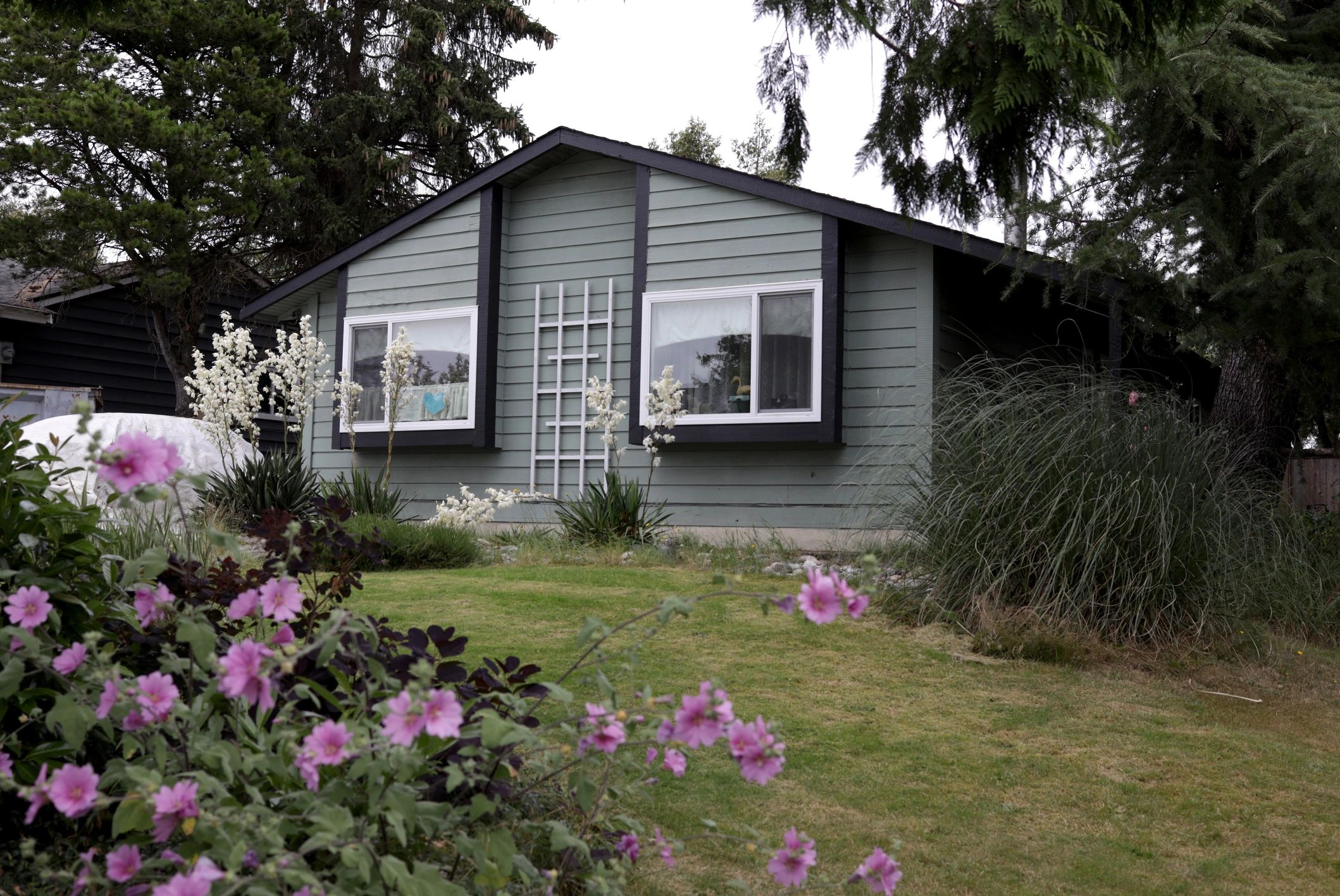 Small custom home exterior