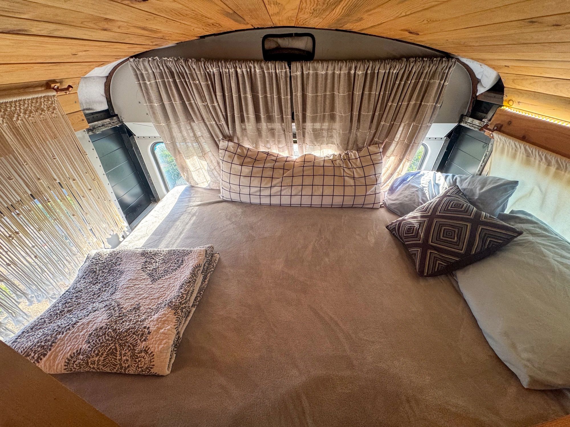 Cozy compact sleeping area interior